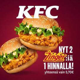 2x Classic/Zinger Burgeria 5,70€