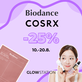 COSRX ja Biodance -25% 20.8. asti