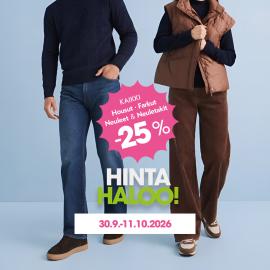 Neuleet, housut ja farkut -25%